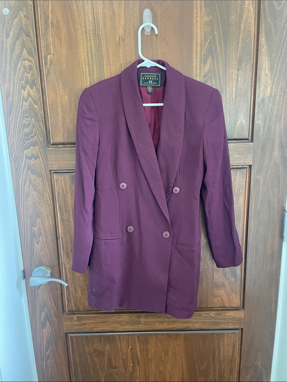Express Women's Burgundy Blazer